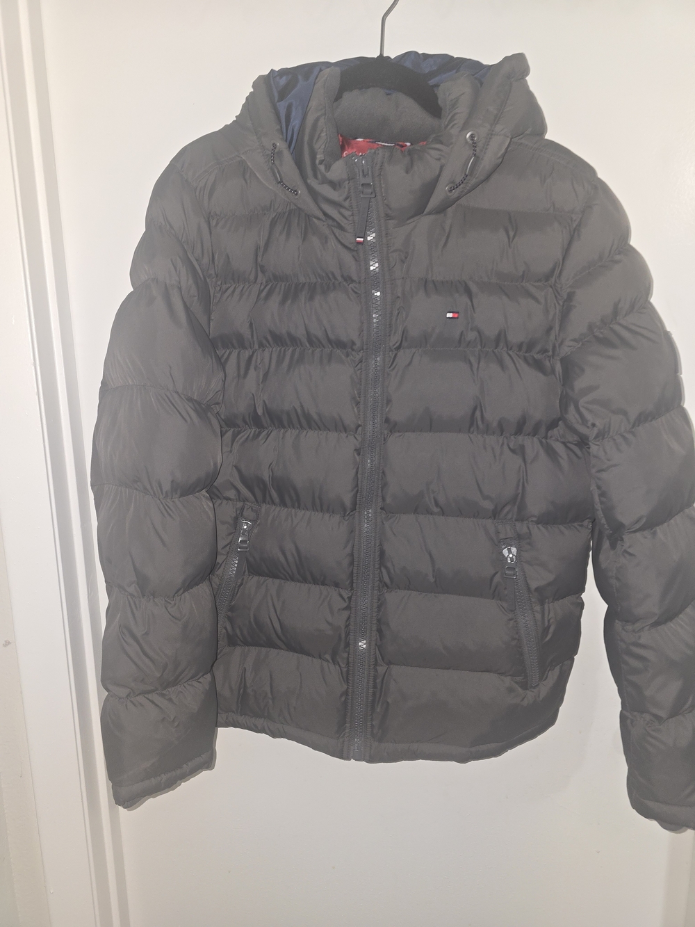 Tommy Hilfiger Men's Dark Green Puffer Hooded Jacket